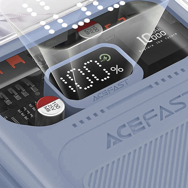 УМБ Acefast M1 10000 mAh Sparkling Series Fast Charging 30W Grey (6974316282020) - зображення 11