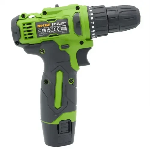 Шуруповерт аккумуляторный PROCRAFT РА-12 Li COMPACT, две батареи - изображение 7