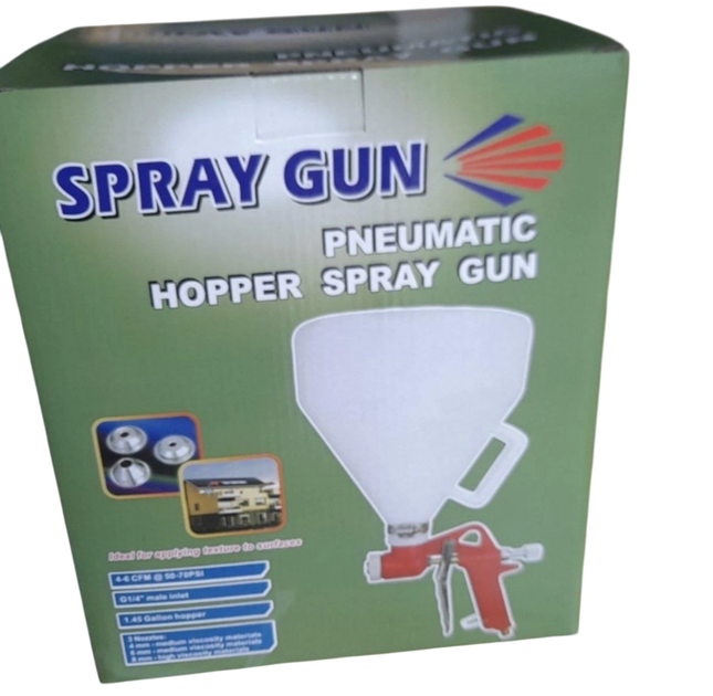 Розпилювач штукатурний Spray GUN 4/6/8 мм В/Б пластик 7000 мл 3-6 атм (LX55) - зображення 5