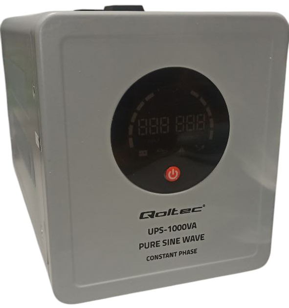 UPS Qoltec Pure Sine Wave 1000VA/700W Stala faza (50717) (955555905788053) - Outlet - obraz 4