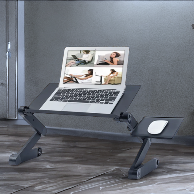 Столик трансформер для ноутбука Laptop Table T8 з охолодженням - зображення 12