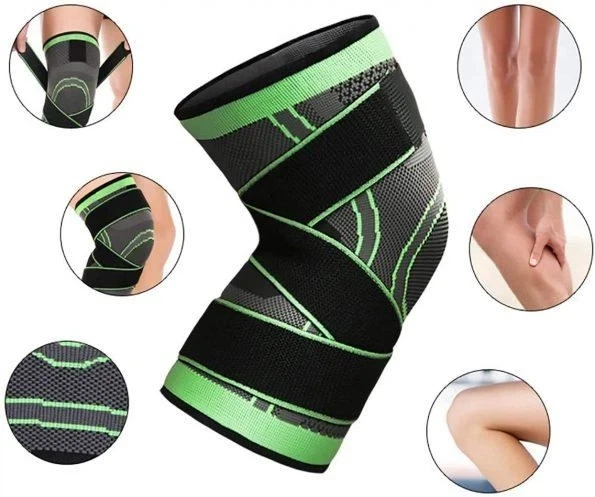 Еластичний компресійний бинт-бандаж наколінник на коліно Knee Support - зображення 13