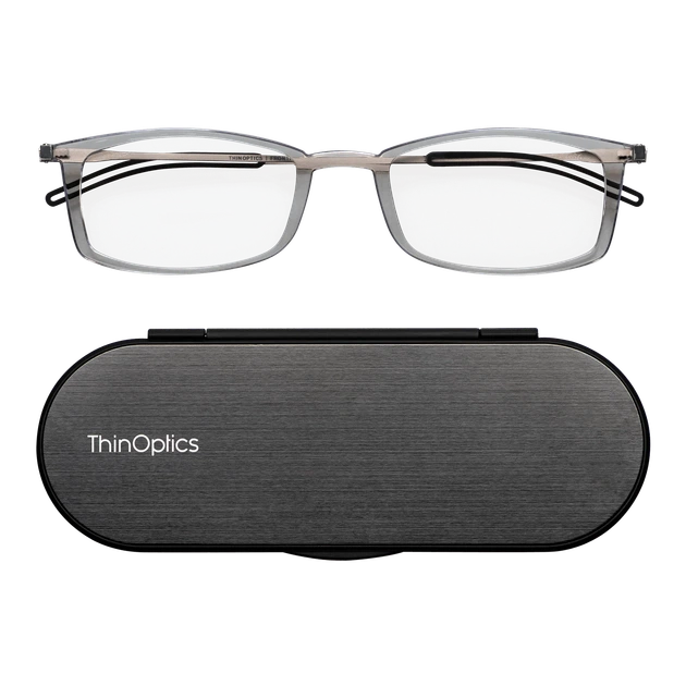 Очки для чтения Thinoptics Brooklyn 2.00, Прозрачные / Чехол черный - Фото 1 Очки для чтения Thinoptics Brooklyn 2.00, Прозрачные / Чехол черный - изображение 1
