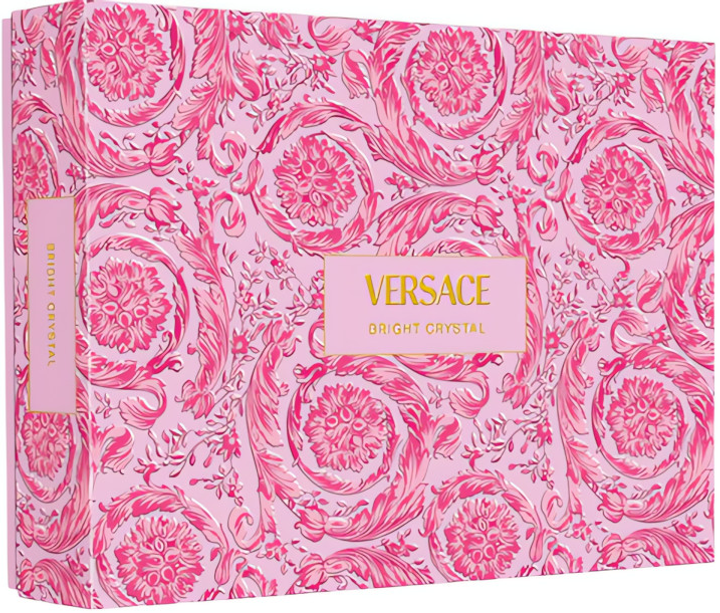 Zestaw damski Versace Bright Crystal Woda toaletowa 90 ml + Woda toaletowa 5 ml + Balsam do ciała 100 ml + Żel pod prysznic 100 ml (8011003889006) - obraz 3