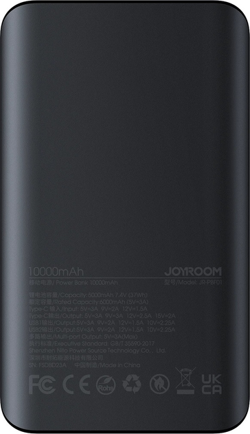 Powerbank JOYROOM JR-PBF01 10000 mAh 30 W Black (6941237113641) - obraz 7