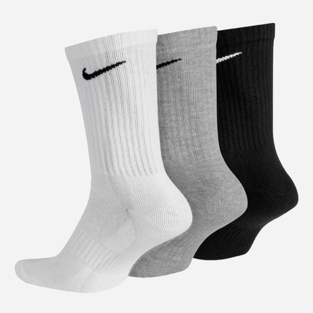 Набор мужских носков высоких хлопковых Nike U Nk Everyday Ltwt Crew SX7676-964 38-42 3 пары Черный/Белый/Серый (194955549414) - Фото 1 Набор мужских носков высоких хлопковых Nike U Nk Everyday Ltwt Crew SX7676-964 38-42 3 пары Черный/Белый/Серый (194955549414) - изображение 1