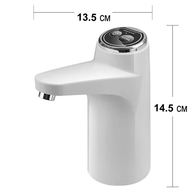 Автоматична помпа для води на сулію диспенсер акумуляторний Aqua Pump Elite white - Фото 4 Автоматична помпа для води на сулію диспенсер акумуляторний Aqua Pump Elite white - зображення 4