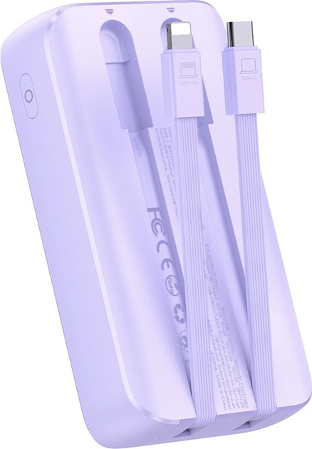 УМБ JOYROOM JR-PBC07 20000 mAh USB-C/Lightning 30 W Purple (6956116776503) - зображення 4