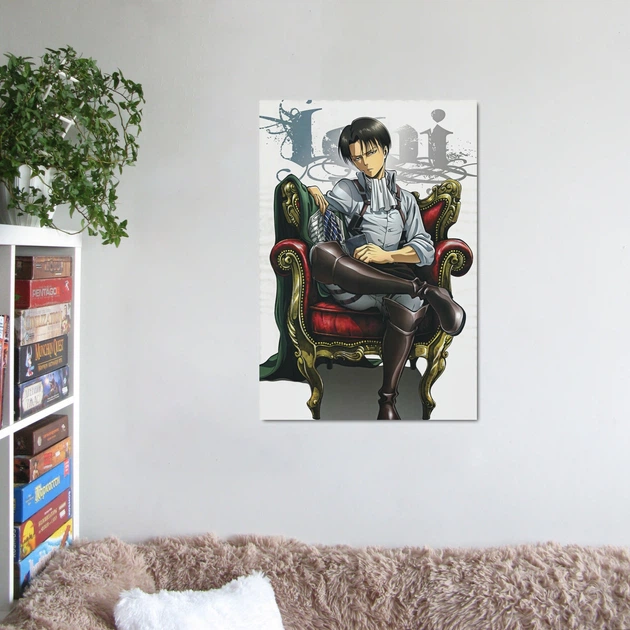 Интерьерная картина Атака на титанов, Капитан Леви в кресле, Attack on Titans, аниме постер, 42×29 см (id0254) - изображение 8