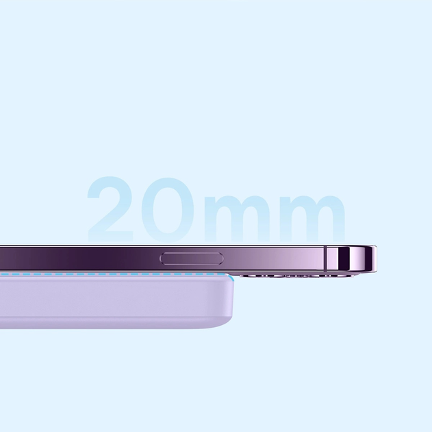 Powerbank Baseus Magnetic Mini MagSafe 10000 mAh 20 W Purple (PPCX110105) - obraz 7