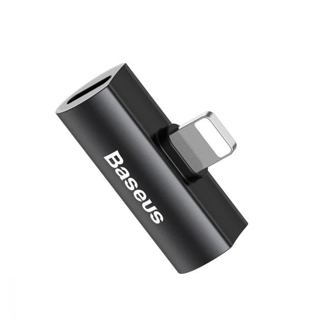 Адаптер зарядка переходник Baseus L46 Lightning to Lightning + Lightning (CAL46-01) black - изображение 7
