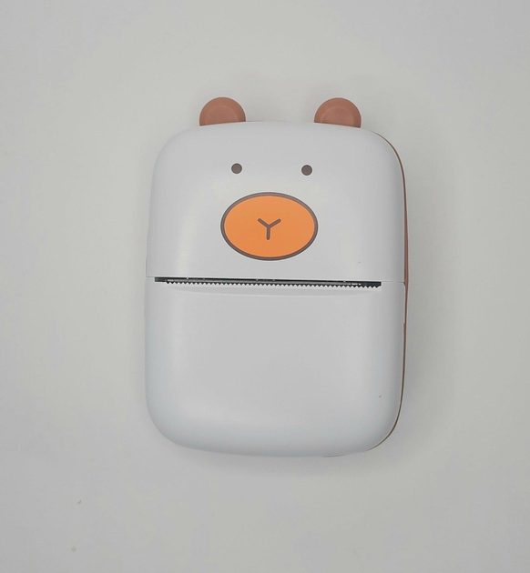 Карманный принтер для телефона детский аккумуляторный bear C15-1 - изображение 4