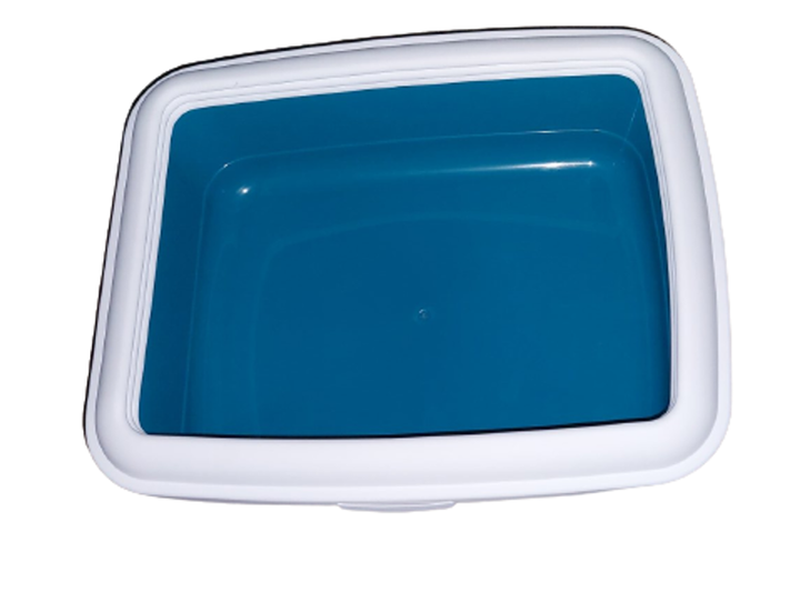 Туалет для кішок із рамкою Trixie "Classic Litter Tray" бірюза 37*15*47 см (TX-40180) - зображення 2