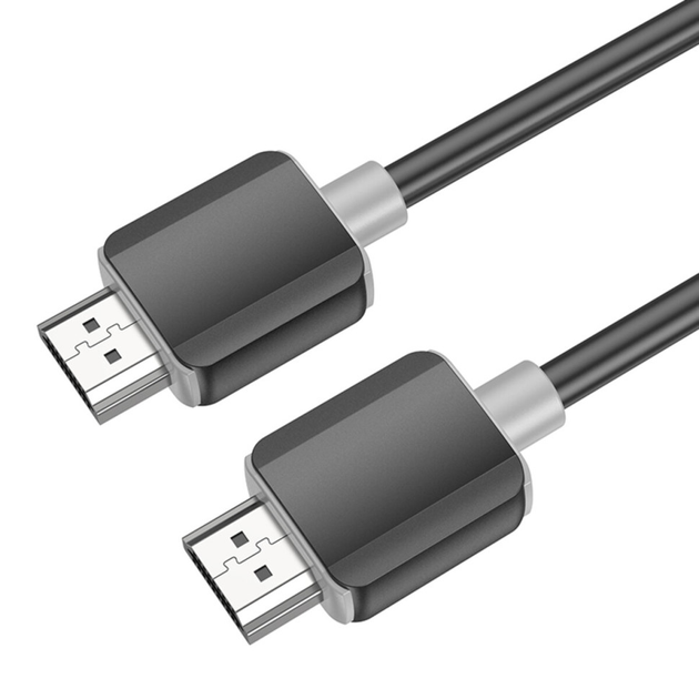 Кабель HOCO US08 HDTV 2.0 male-to-male 4K HD data cable(L=1M) Black (6931474799388) - Фото 4 Кабель HOCO US08 HDTV 2.0 male-to-male 4K HD data cable(L=1M) Black (6931474799388) - изображение 4