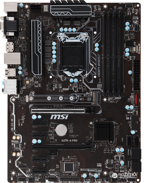 【ТЕНКЮИ様用】LGA1151 M/B msi H270-A MSI H270-A PRO - Płyty główne Socket 1151 - Sklep