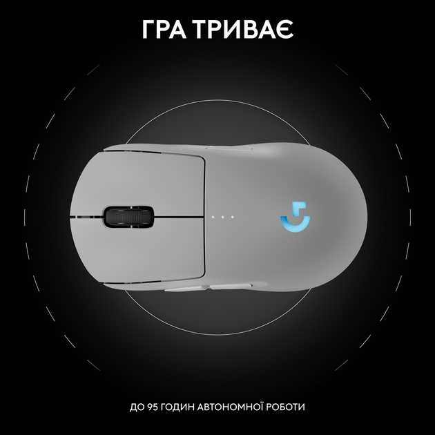 Миша G PRO 2 Wireless LIGHTSPEED - WHITE (L910-007302) Logitech (2000003355853) - зображення 4