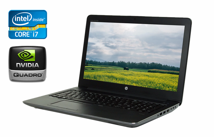 Мобільна робоча станція HP zBook 15 G3 / 15.6" (1920x1080) IPS / Intel Core i7-6700HQ (4 (8) ядра по 2.6 - 3.5 GHz) / 16 GB DDR4 / 512 GB SSD / nVidia Quadro M1000M, 2 GB DDR3, 128-bit / Fingerprint / WebCam б/в - Фото 1 Мобільна робоча станція HP zBook 15 G3 / 15.6" (1920x1080) IPS / Intel Core i7-6700HQ (4 (8) ядра по 2.6 - 3.5 GHz) / 16 GB DDR4 / 512 GB SSD / nVidia Quadro M1000M, 2 GB DDR3, 128-bit / Fingerprint / WebCam б/в - зображення 1