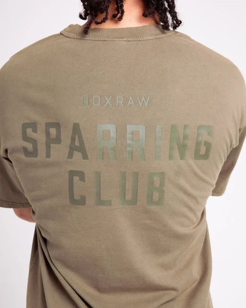 Футболка BOXRAW Sparring Club Oversized XL Оливкова - изображение 7