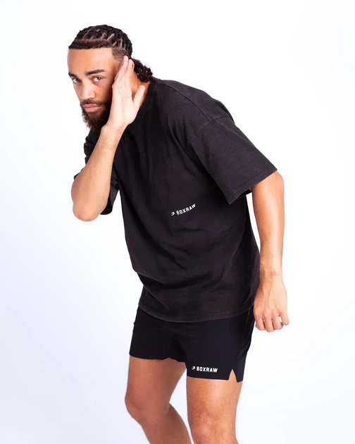 Футболка BOXRAW Sparring Club Oversized XL Чорна - Фото 10 Футболка BOXRAW Sparring Club Oversized XL Чорна - изображение 10