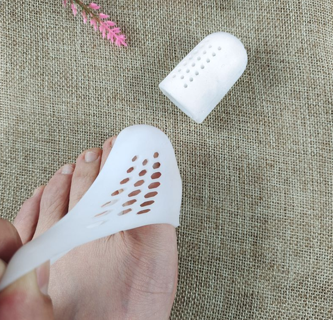 Силіконовий захисний ковпачок для пальців ніг Finger Protection White Розмір L - изображение 4
