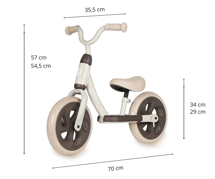 Rowerek biegowy Qplay Trainer 10 " Beige (5061047481905) - obraz 5