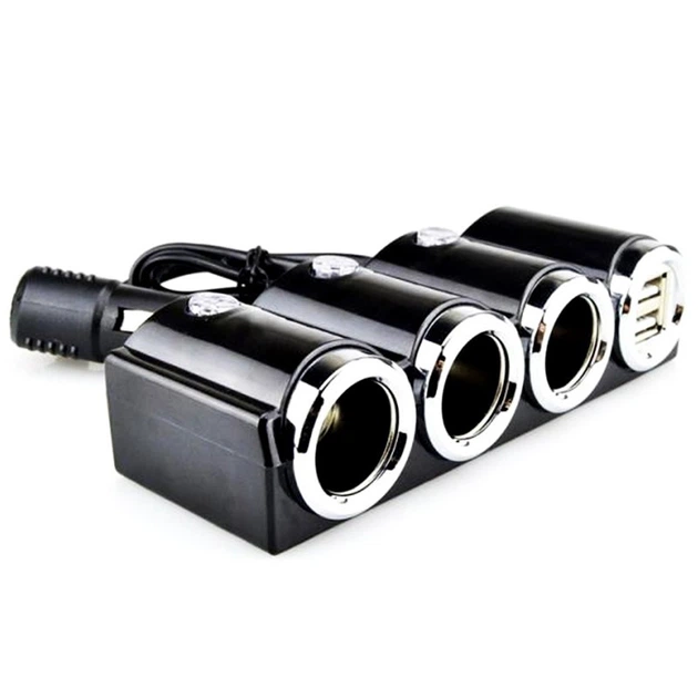 Разветвитель прикуривателя для авто на 3 гнезда Olesson 1503 2xUSB 12V-24V - изображение 3