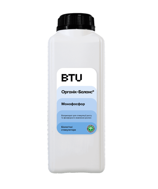 Біодобриво BTU ОРГАНІК-БАЛАНС® Монофосфор, КС 1л - Фото 1 Біодобриво BTU ОРГАНІК-БАЛАНС® Монофосфор, КС 1л - изображение 1