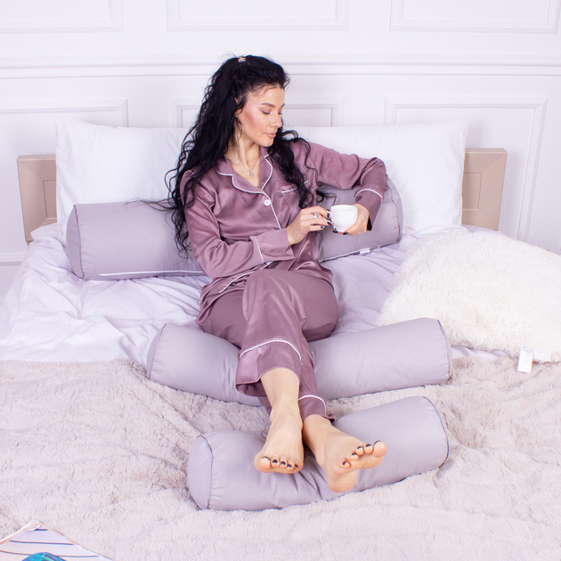 Подушка-валик MirSon №8350 Naturale Line 16-5703 Light Gray Tencel 15x50 см від Rozetka на платформі USKIDKA Акція на Подушка-валик MirSon №8350 Naturale Line 16-5703 Light Gray Tencel 15x50 см від Rozetka