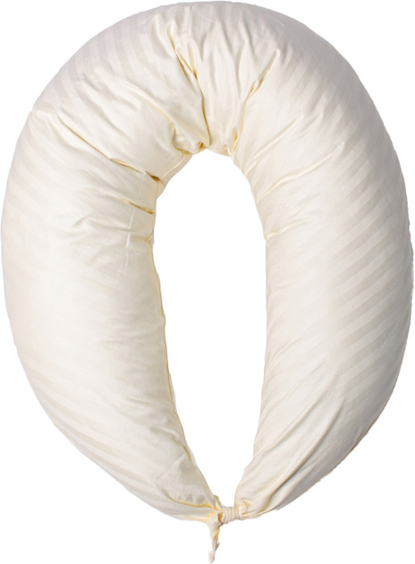Подушка для вагітних і годування Mirson №10081 Satin Stripe Soft Yellow EcoSilk 30х170 см від Rozetka на платформі USKIDKA Акція на Подушка для вагітних і годування Mirson №10081 Satin Stripe Soft Yellow EcoSilk 30х170 см від Rozetka