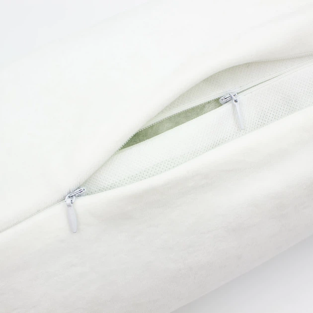 Подушка-валик MirSon №8126 Velvet Line 28-0001 White EcoSilk 70х16 см (2200006248972) - изображение 8