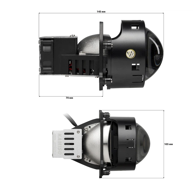 Комплект світлодіодних лінз Kamiso (Aozoom) ALPD-05 Bi-LED 47/55W - зображення 3