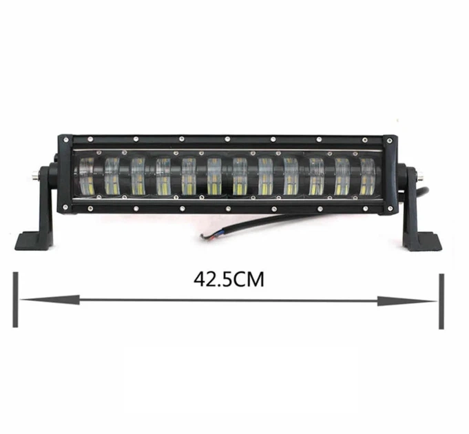Світлодіодна балка (люстра) AllLight HP-96W ближнє+дальнє WHITE 12/24V - изображение 7