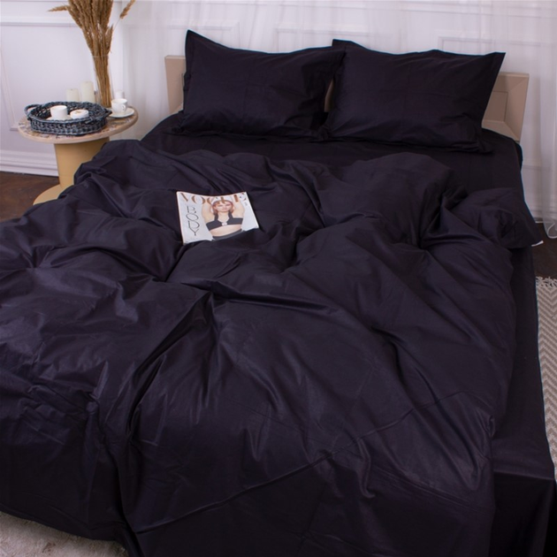Комплект постільної білизни MirSon Poplin Line 099 Black 200 x 220 см від Rozetka на платформі USKIDKA Акція на Комплект постільної білизни MirSon Poplin Line 099 Black 200 x 220 см від Rozetka