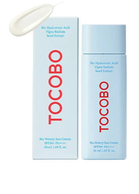 Легкий увлажняющий солнцезащитный крем Tocobo Bio Watery Sun Cream SPF50+ Pa++++, 50 мл - изображение 2