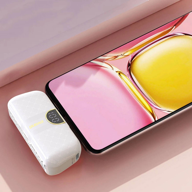 Powerbank Dudao K20SL Lightning 5000 mAh White (6976625331369) - obraz 4