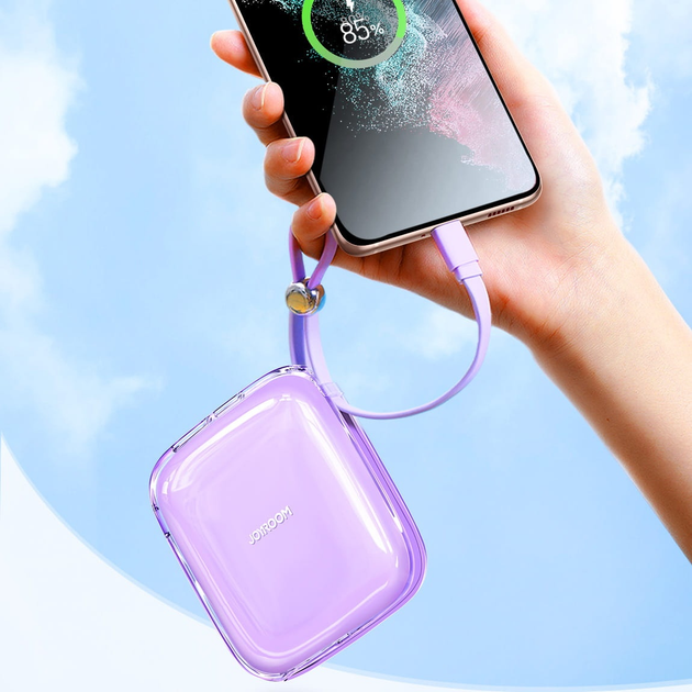 УМБ JOYROOM JR-L004 10000 mAh USB-C 12W Purple (6956116726553) - зображення 5