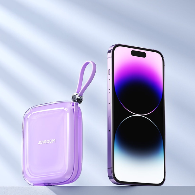 УМБ JOYROOM JR-L004 10000 mAh USB-C 12W Purple (6956116726553) - зображення 7