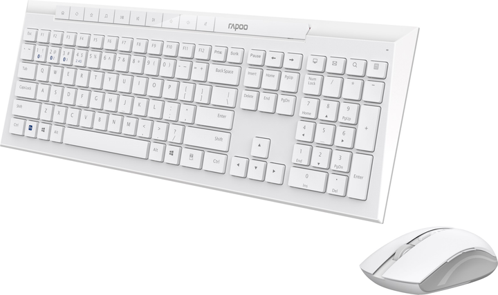 Zestaw bezprzewodowy Rapoo Multimode 8210M White (217461) - obraz 3