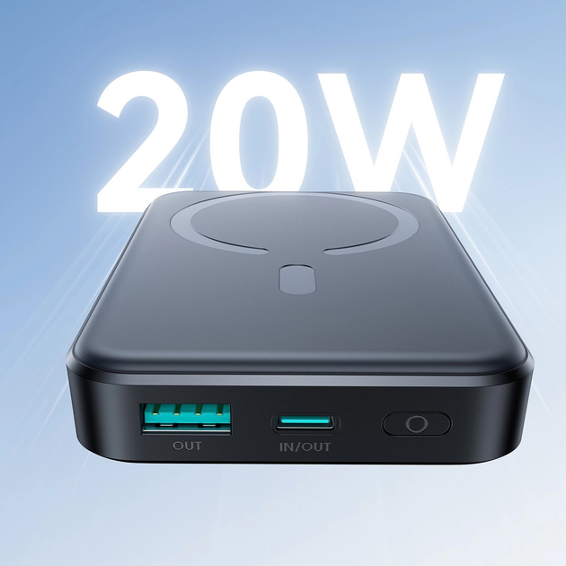 Powerbank Joyroom JR-W020 MagSafe 20 W 10000 mAh Black (6941237166388) - obraz 10