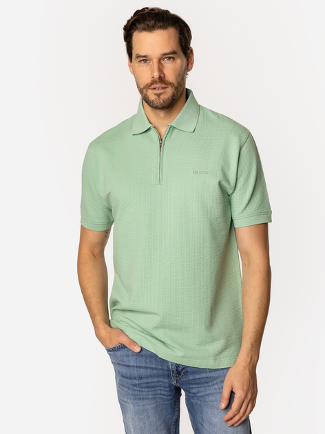 Поло довге чоловіче Lee Cooper Talon-5018 M Зелене (5905991730774) - зображення 3
