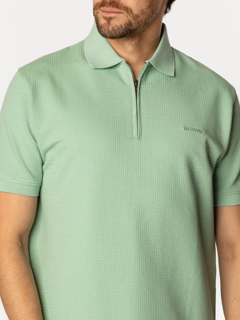Koszulka polo męska Lee Cooper Talon-5018 L Zielona (5905991730781) - obraz 4