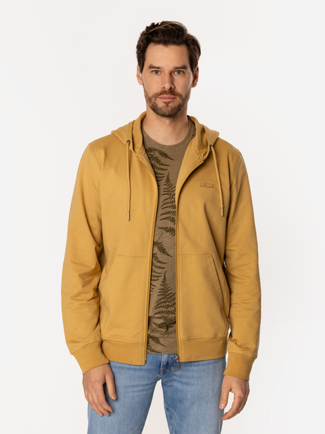 Толстовка на блискавці чоловіча Lee Cooper Easton-5100 2XL Гірчична (5905991731603) - зображення 4