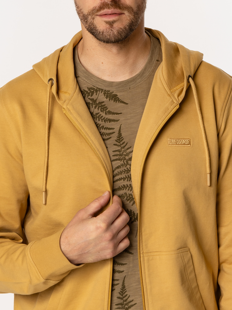Толстовка на блискавці чоловіча Lee Cooper Easton-5100 M Гірчична (5905991731580) - зображення 5