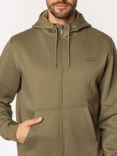 Толстовка на блискавці чоловіча Lee Cooper Eli-5111 L Хакі (5905991731627) - зображення 4