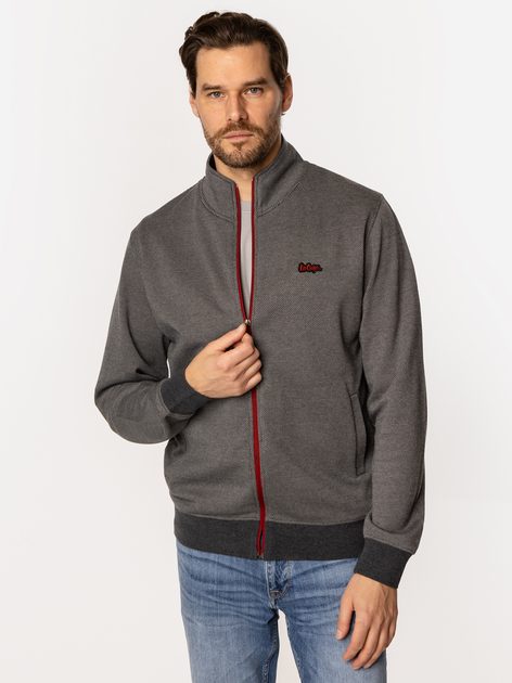 Bluza męska rozpinana streetwear Lee Cooper Enzo-4233 L Szara (5905991731856) - obraz 3