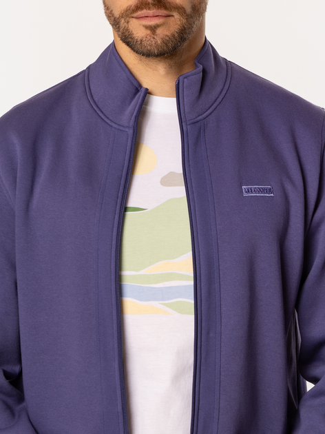 Bluza męska rozpinana streetwear Lee Cooper Elton-4200 2XL Błękitna (5905991731559) - obraz 5