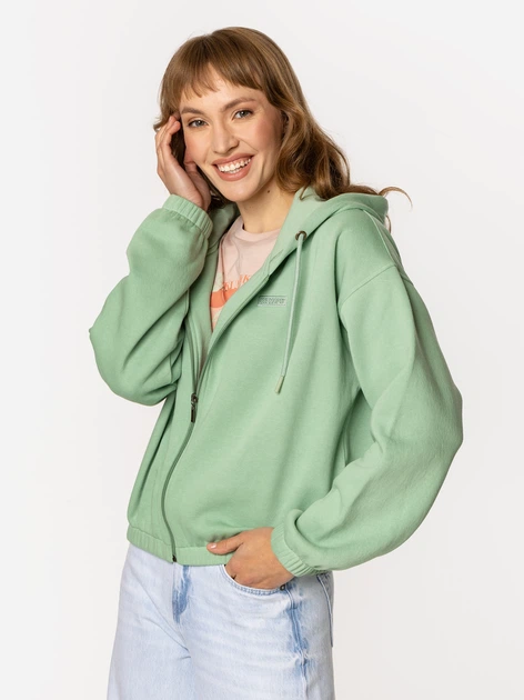 Bluza damska rozpinana streetwear z kapturem Lee Cooper Tanya-5606 S Zielona (5905991732167) - obraz 3