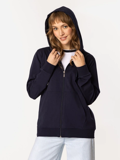 Bluza damska rozpinana streetwear z kapturem Lee Cooper Tea-5602 XL Granatowa (5905991732075) - obraz 3