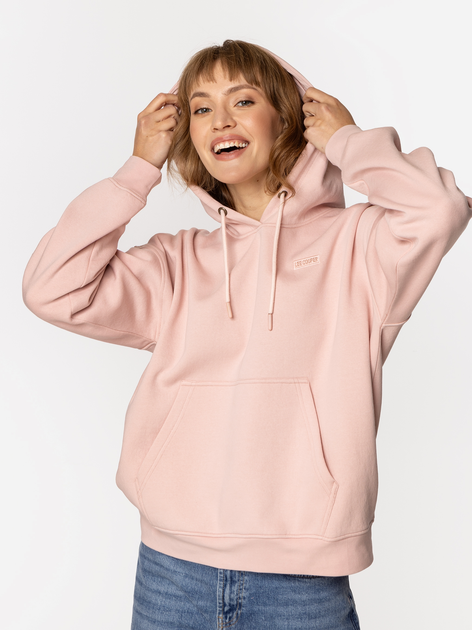 Bluza damska z kapturem kangurka Lee Cooper Tella-5622 S Różowa (5905991732129) - obraz 4