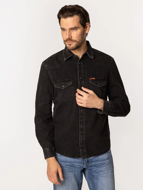Koszula męska jeansowa Lee Cooper Irun-5025 2XL Czarna (5905991737407) - obraz 3